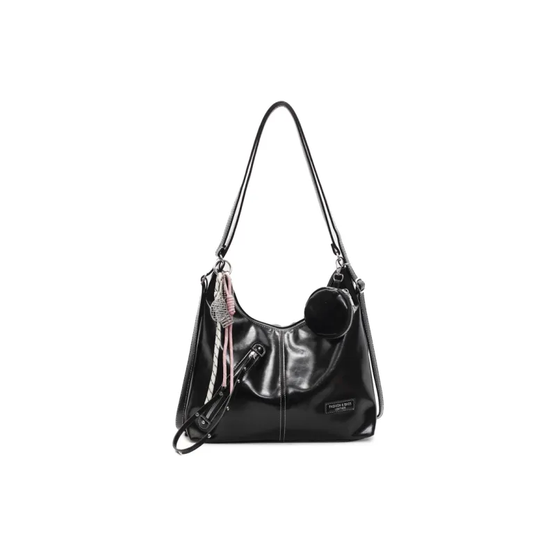 Yalu PU Backpack Women's Ecru/Black/Blue/Pink-6