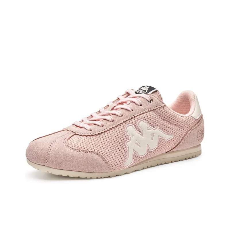 Kappa O.Lite70 Back to Back Anti Slip Wear Resistant Low Top Skateboard Shoes Women's Pink White-2