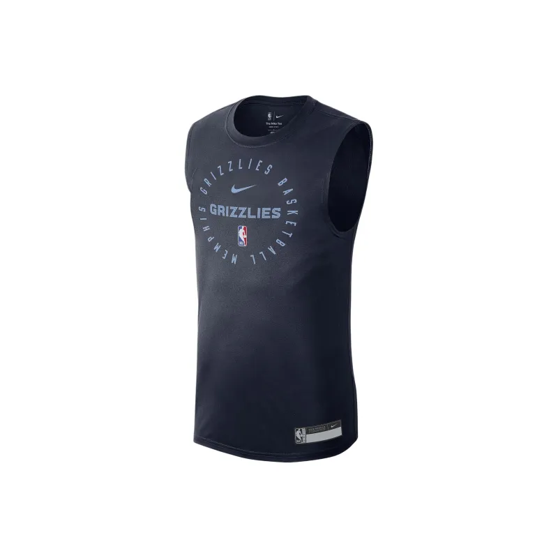 Nike DRI FIT NBAMemphis Grizzlies T Shirt Men's University Dark Blue-0