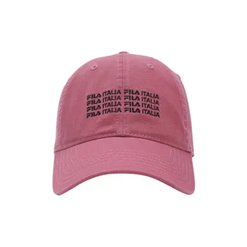 FILA Lifestyle Polyester Baseball Caps Unisex Rock Rose Red