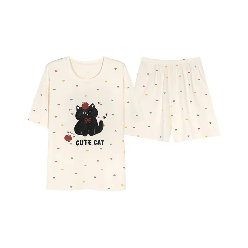 Xiang Ning Pai Pajama Set Women's Ecru-0