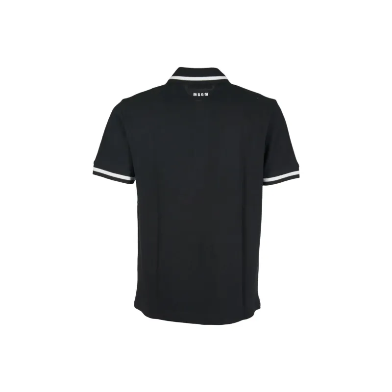MSGM Logo embroidered Polo Shirt-1