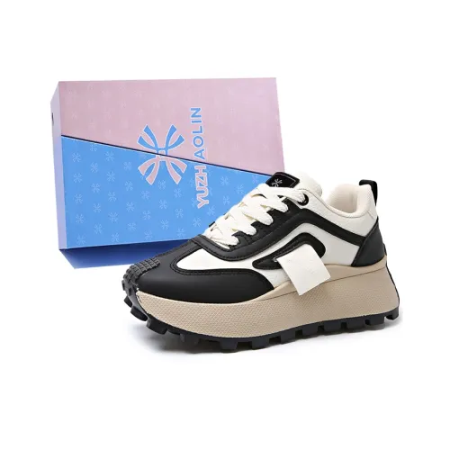 YUZHAOLIN Anti Slip And Wear Resistant Height Increasing Low Top Chunky Sneakers Women's