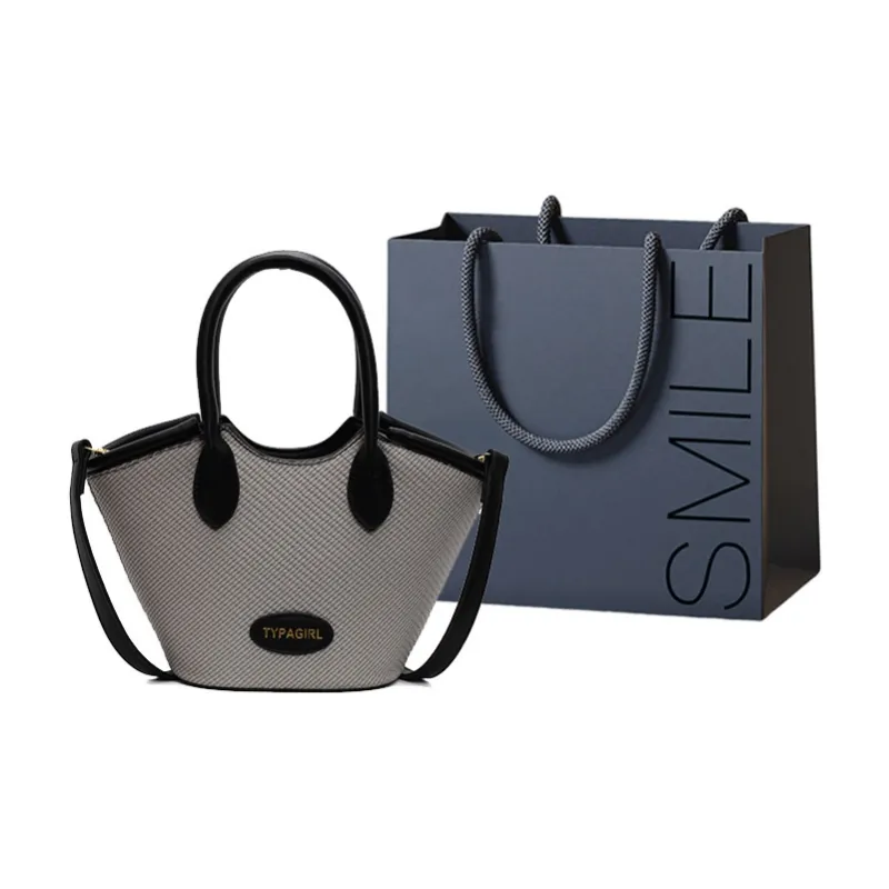 SWIMADE PU Handbag Women's Beige/Black/Black & Beige/Black & Gray-14