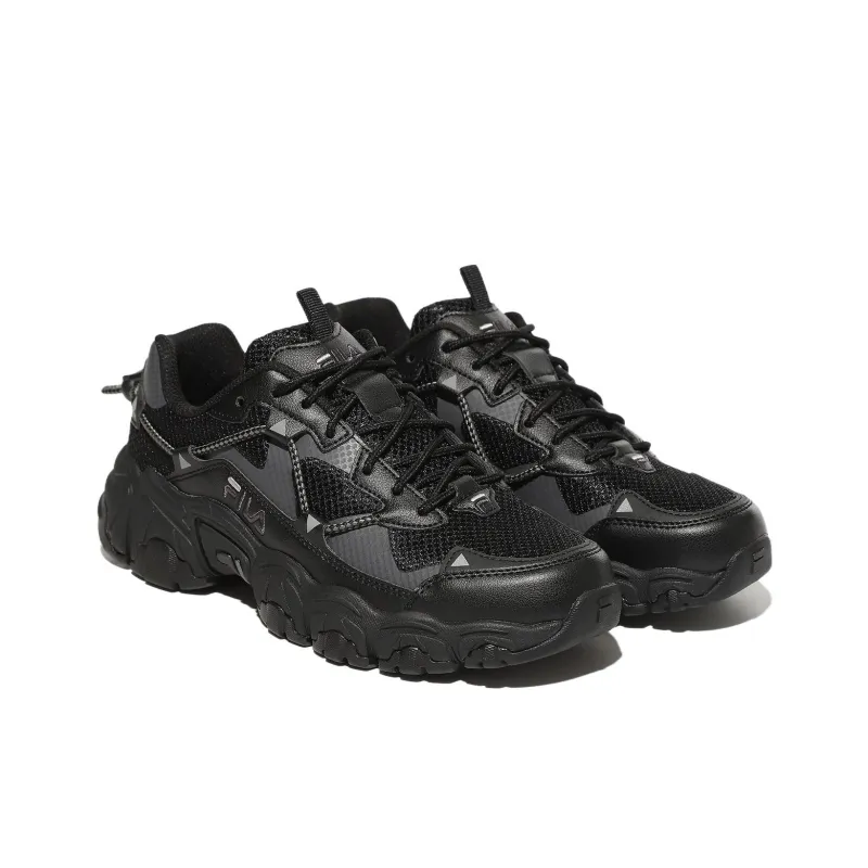 FILA Fluid Anti Slip Wear Resistant Low Top Casual Shoes Unisex Black-2