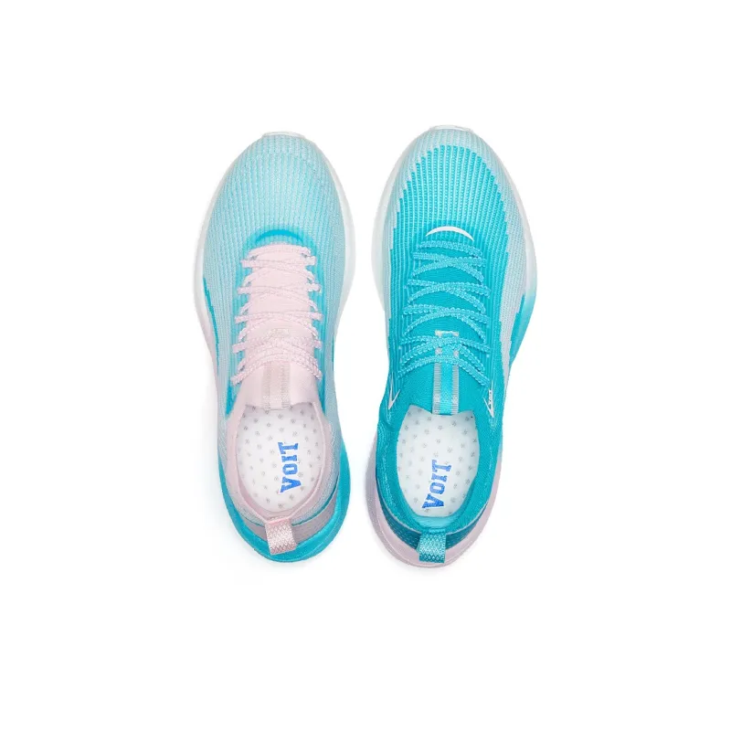 VOIT Running Shoes Unisex Low Top Left Pink Blue-4