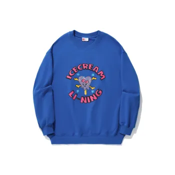 LiNing x ICECREAM Sweatshirt Unisex Color Blue