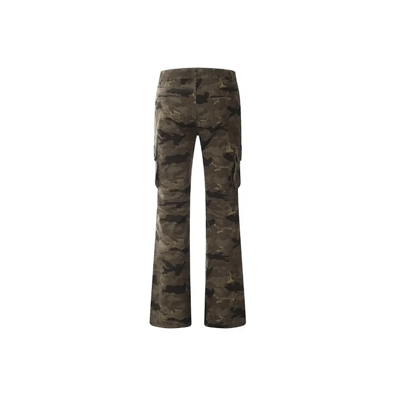 DARK HORSE Casual Pants Unisex Camouflage Brown-5