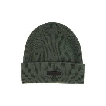 Fear Of God Logo Patch Ribbed Knit Beanie