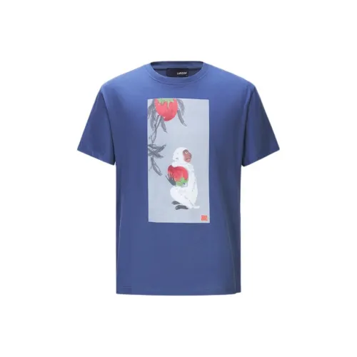LARDINI T Shirts Men Sea Blue