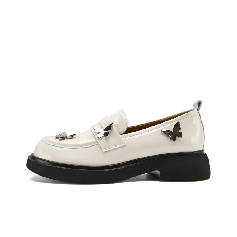 D FUSE SCANDINAVIA Loafers 4cm Women's Black-8