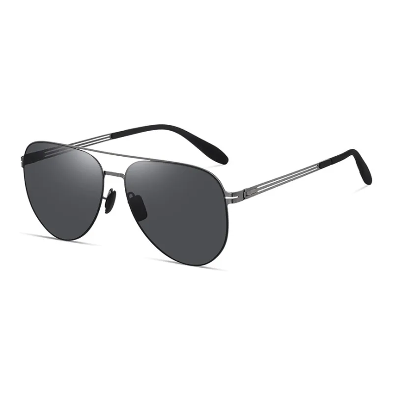 Yamaichi Maru Stainless Steel Aviator Sunglasses Unisex-0