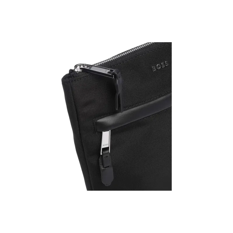 HUGO BOSS Polyester Crossbody Bag, Shoulder Bag Men's Black-3