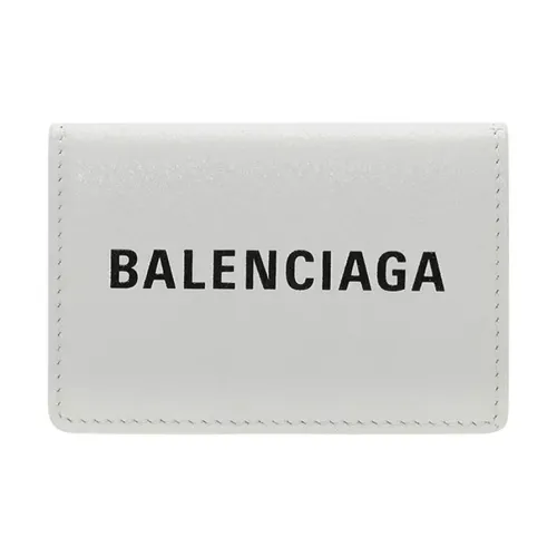 Balenciaga Balenciaga Luggage Collection Cow Leather Coin Purse Card Holder Wallet Mini Unisex White