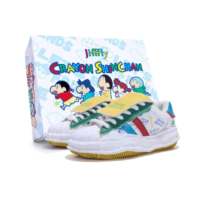 SHINCHAN x Jifffly Coverage Slip Resistant And Abrasion Resistant Low Top Skateboard Shoes Women's-6