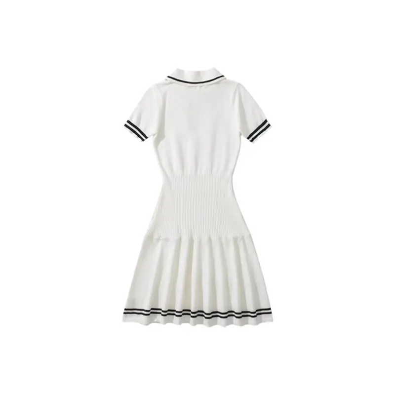 MISSHONEY MH Short Sleeved Dress Women's White-1