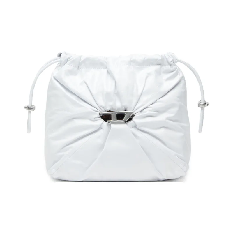 DIESEL Cow Leather Shoulder Bag Women's White-0