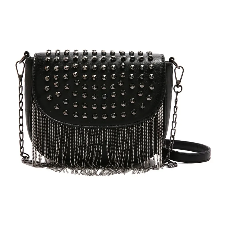 Yalu PU Crossbody Bag, Shoulder Bag Women's Black/White/Coffee/Silver-1