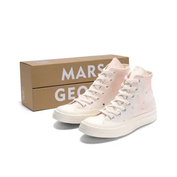 MARS*GEOME Anti Slip And Wear Resistant Lightweight High Top Canvas Shoes Women's Peach Pink