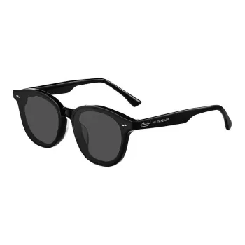 HELEN KELLER Plate Frame Round Sunglasses Unisex