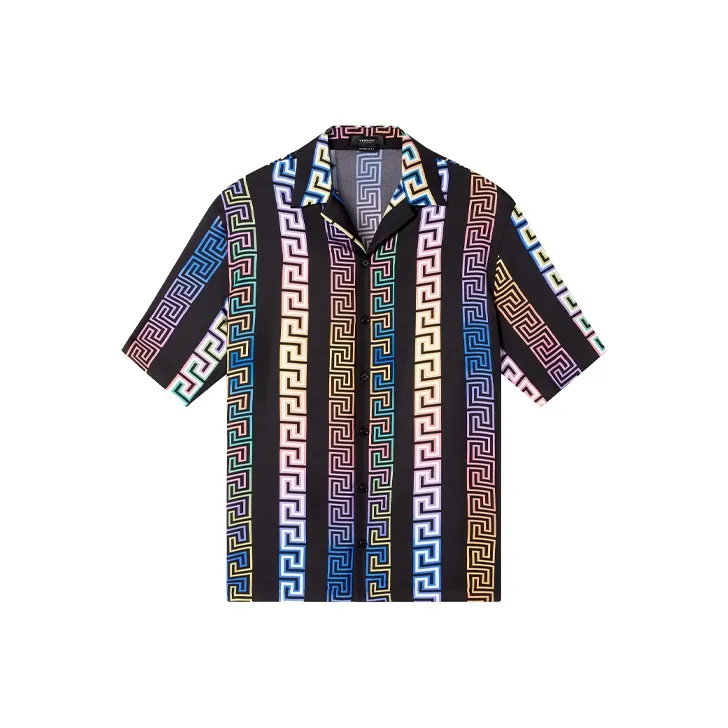 VERSACE Silk Grecca Shirt-0