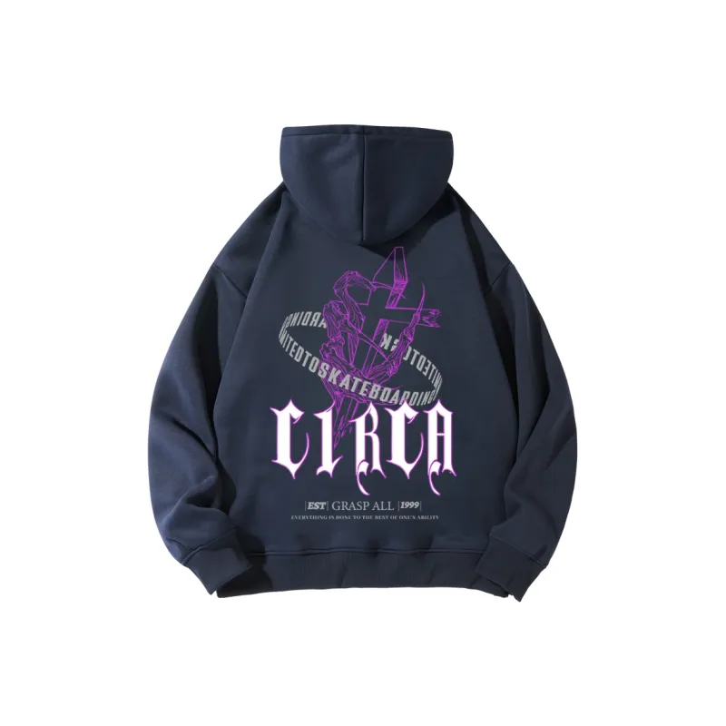 C1RCA American Luxury Streetwear Vintage Cross Letter Logo Print Sweatshirt Unisex-4