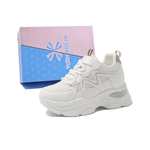 YUZHAOLIN Anti Slip And Wear Resistant Height Increasing Low Top Chunky Sneakers Women's