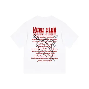 Kepu T Shirt Unisex Navy Blue With Yellow Print