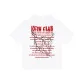 White with Red Print