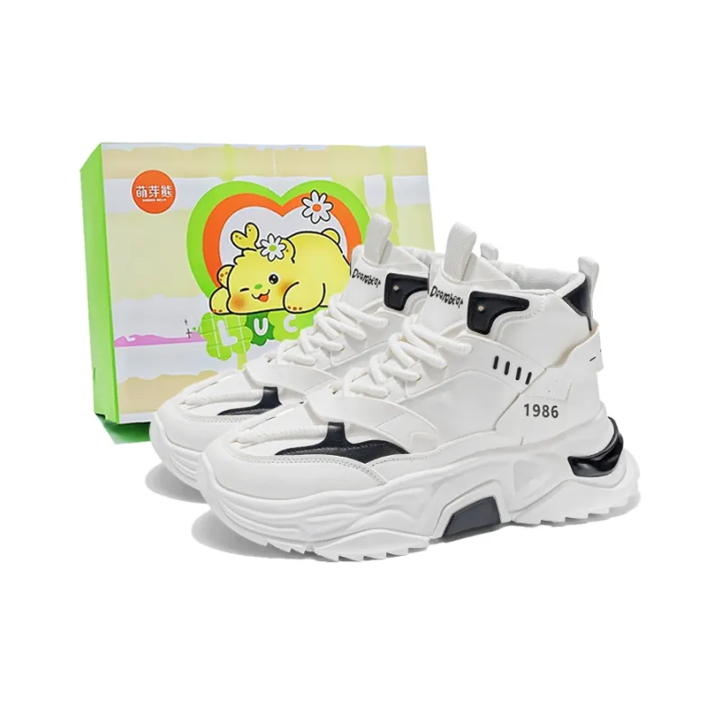 Budding Bear Slip Resistant, Abrasion Resistant, Lightweight, Height Increasing High Top Chunky Sneakers Men's-6