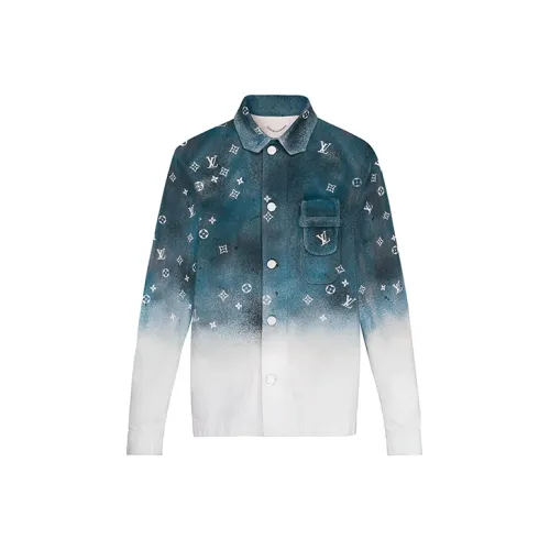 LOUIS VUITTON Shirt Unisex Blue White Gradient