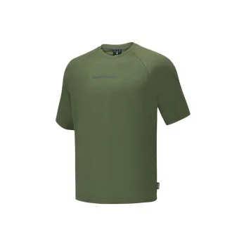 Skechers Mountain And Wild Outdoor Series T Shirt Unisex Washed Green 05RH