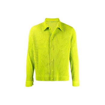 Homme Plissé Issey Miyake SS21 Shirt Men's Green