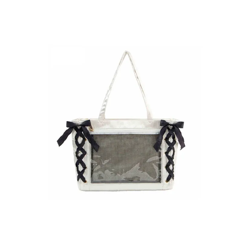OTA Fabric Shoulder Bag Regular Women's Silver-5