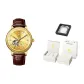 Brown Leather Gold-Tone[Luxury Box]