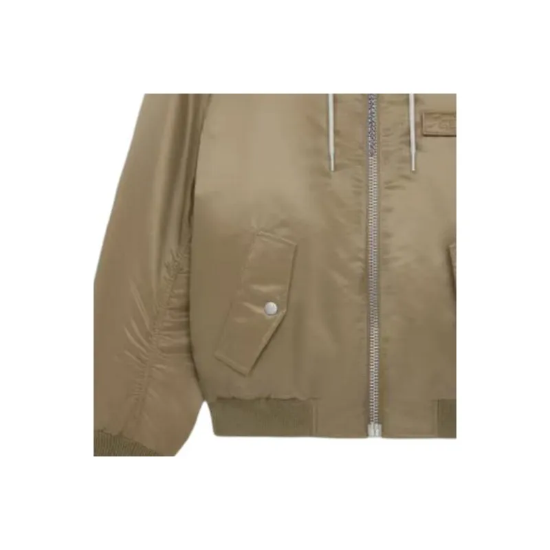 CELINE Hooded Bomber Jacket In Nylon Twill-4