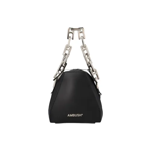 AMBUSH Leather Handbag Shoulder Bag Crossbody Bag Small Size Women's Black