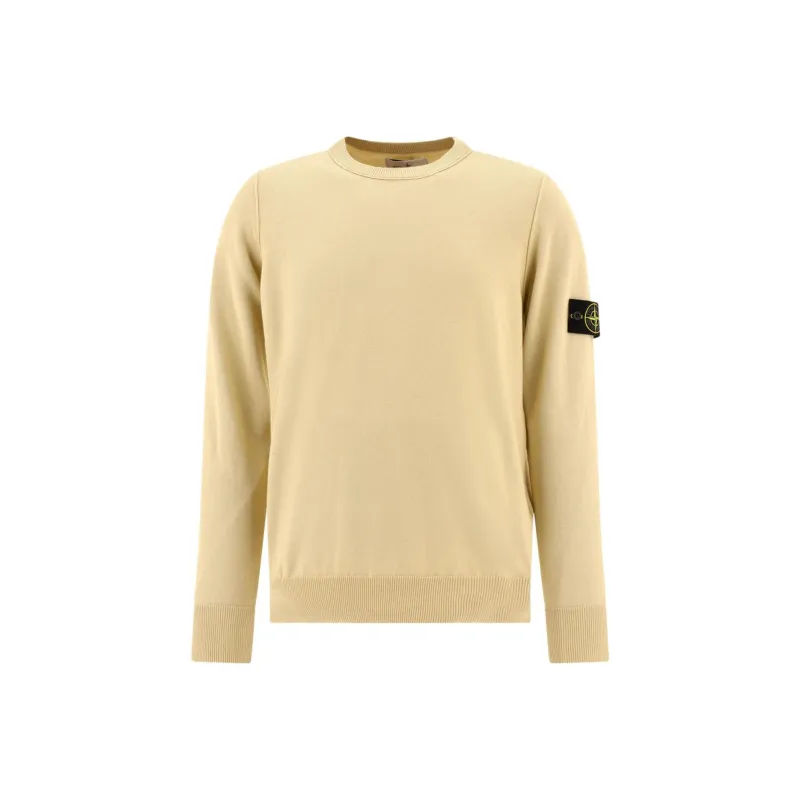 STONE ISLAND Compass Patch Crewneck Knitted Jumper-0
