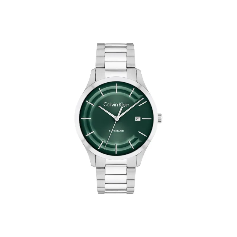 CALVIN KLEIN Knight Wrist Watch Automatic Mechanical Movement Steel Strap 40mm Green Dial Unisex-0