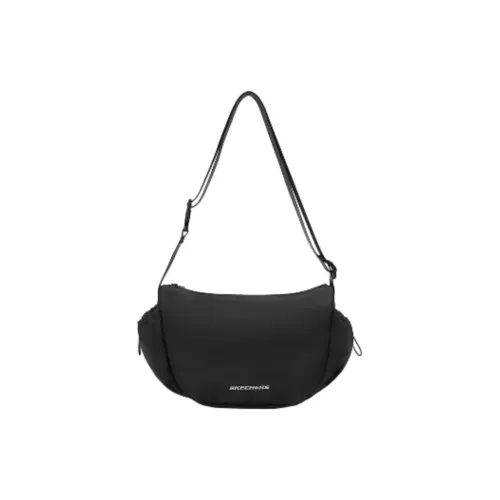 Skechers Logo Crossbody Bag, Shoulder Bag Regular Unisex Black