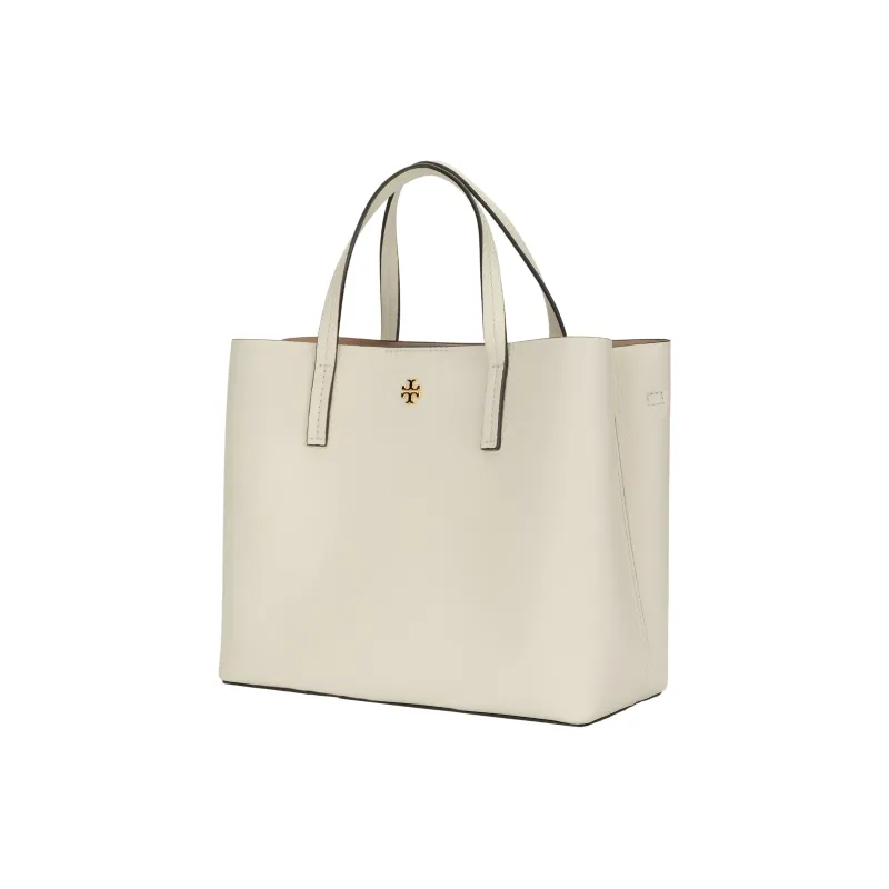 TORY BURCH Blake Litchi Grain Leather Tote Bag Shopping Bag Shoulder Bag Crossbody Bag Handbag Small Size Women's White-1
