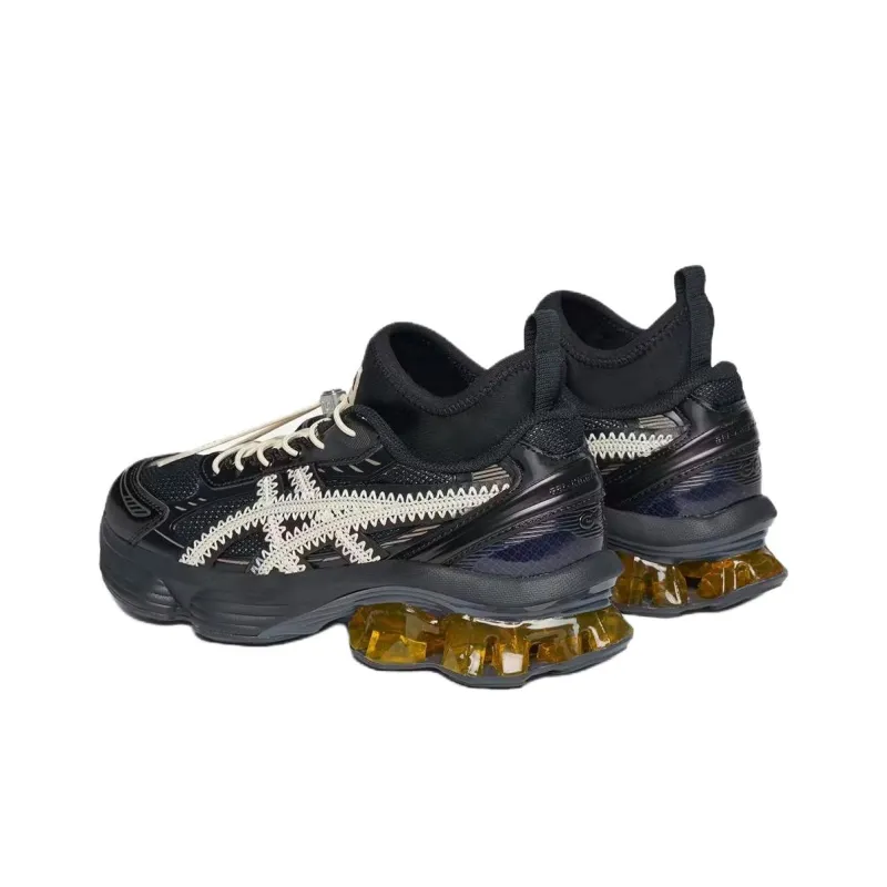 NANUSHKA x Asics GEL KINETIC FLUENT Anti Slip Wear Resistant Mid Top Hiking Shoes Unisex Black-3