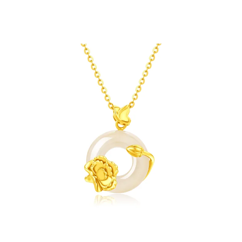 Lao Feng Xiang Chalcedony Necklace/Pendant Women's-0