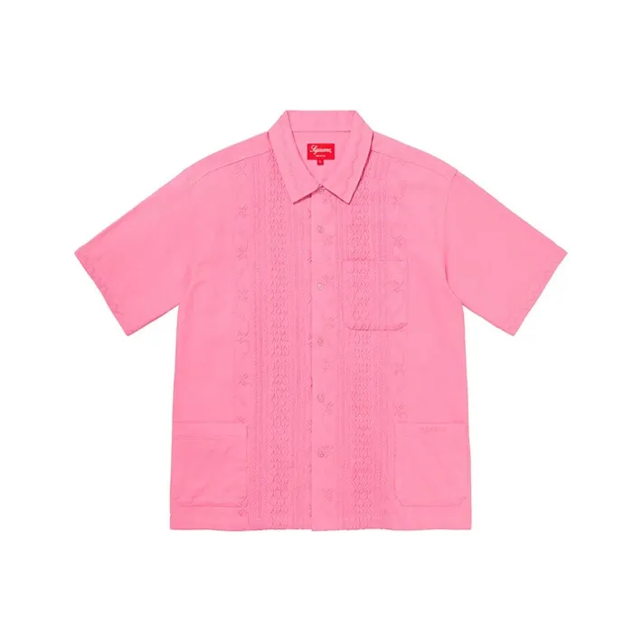 Supreme Embroidered S/S Shirt-0