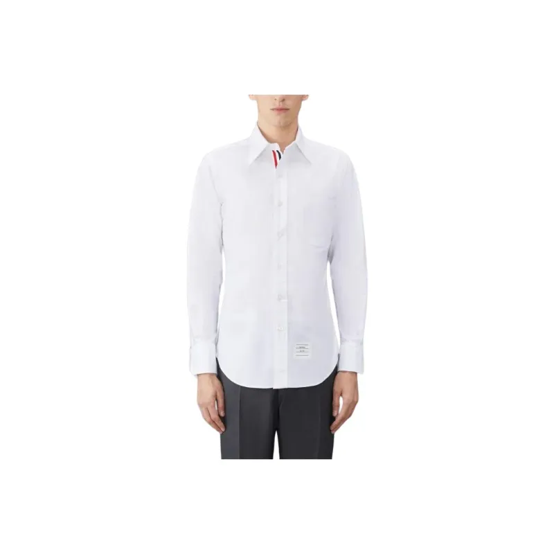 THOM BROWNE Collared Button Up Oxford Shirt-0