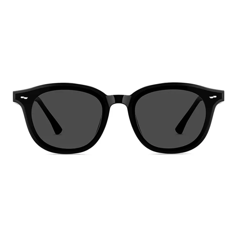 HELEN KELLER Plate Frame Round Sunglasses Unisex-1