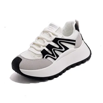Lin's Travels Abrasion Resistant Breathable Height Increasing Low Top Chunky Sneakers Women's