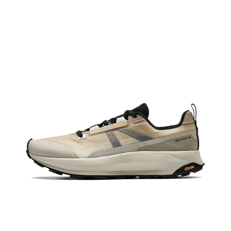 Anta Abrasion Resistant Slip Resistant Low Top Outdoor Shoes Men's Light Umber Yellow-0