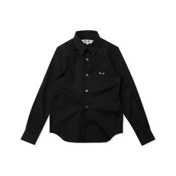 Comme Des Garcons Play Emblem Button Up Shirt