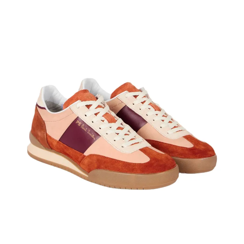 Paul Smith Dover Low Top Casual Shoes Women's Beige Red-2